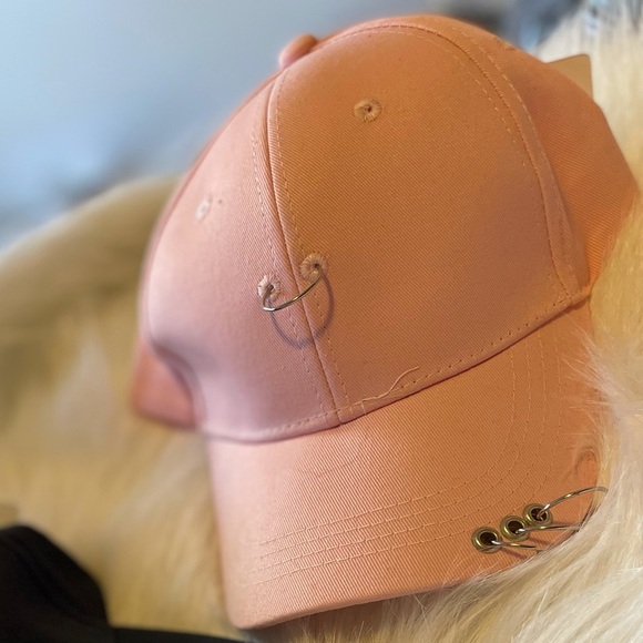 Pink Ring Detail Fitted Hat - Picture 4 of 4